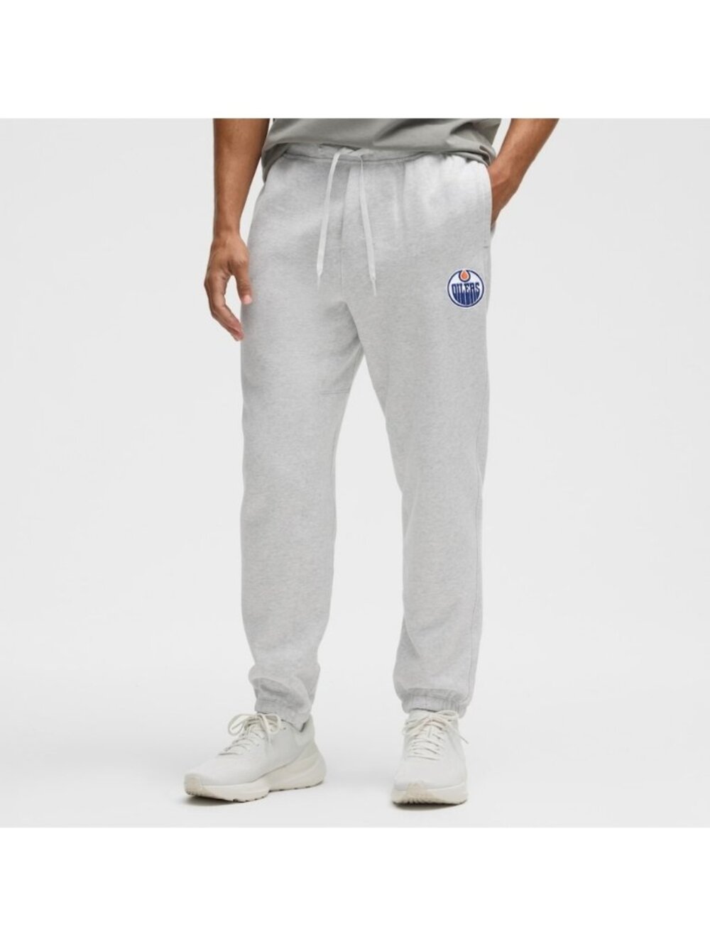Lululemon Edmonton Oilers Heathered Core Ultra Light Grey Steady Joggers